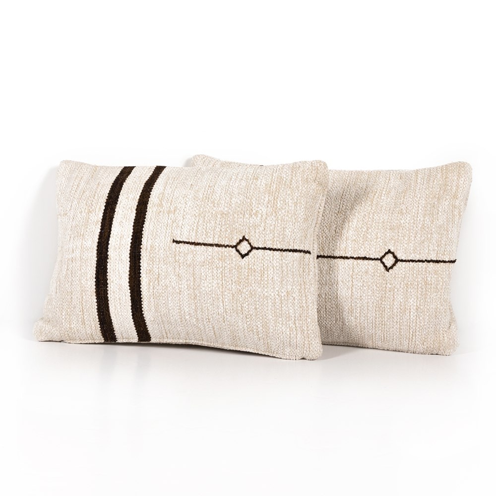 Stripe lumbar hot sale pillow