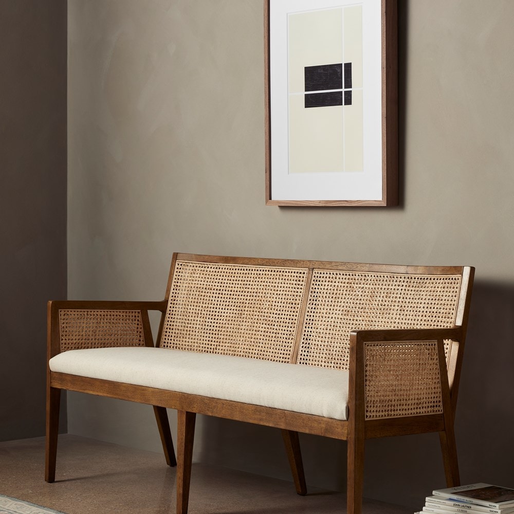 Four Hands Antonia Cane Dining Bench 226225-004 - Portland, OR | Key ...