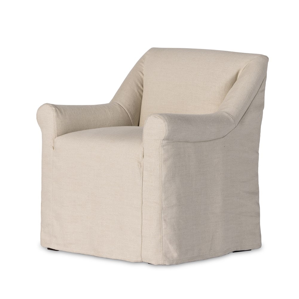 Slipcovered dining armchair online