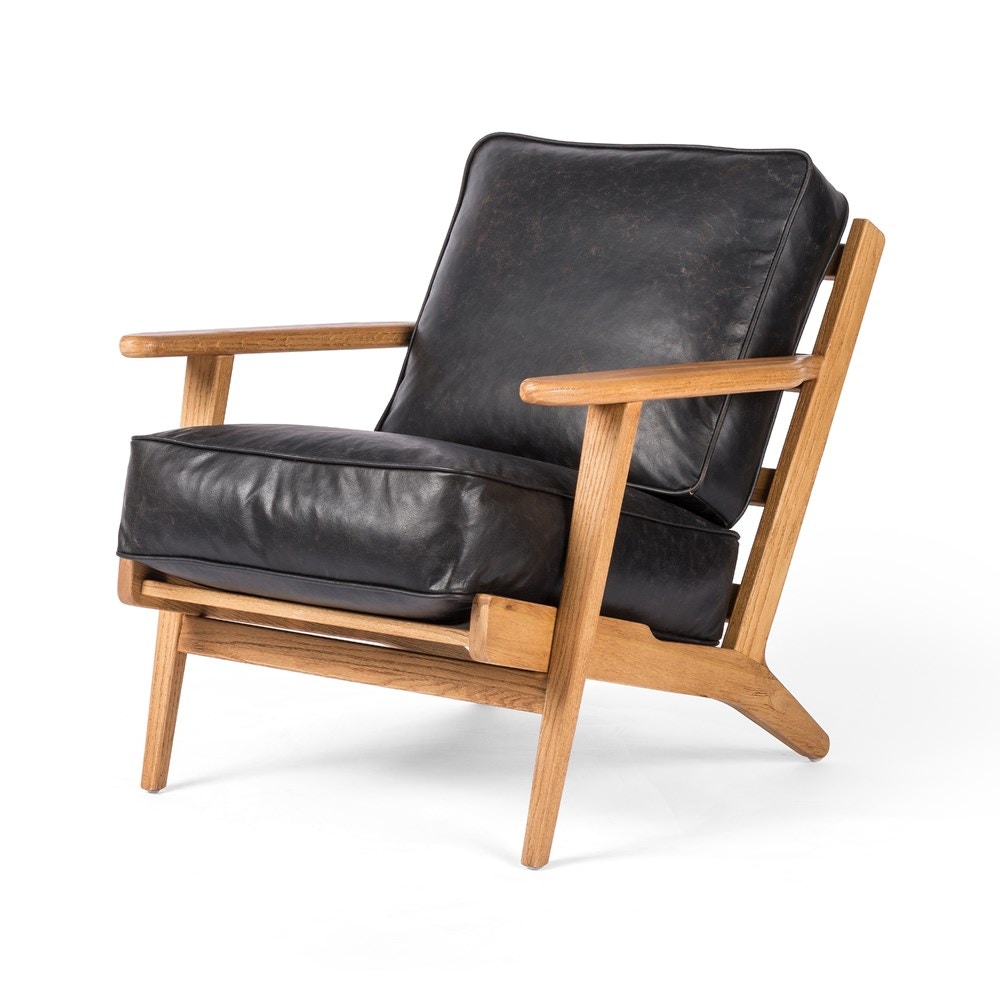 Brooks leather lounge chair new arrivals