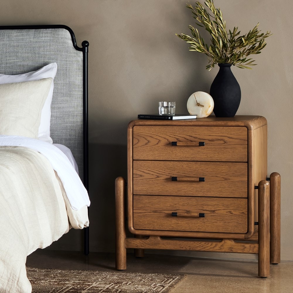 Four Hands Caroline Nightstand Smoked Oak 227883-002 - Portland