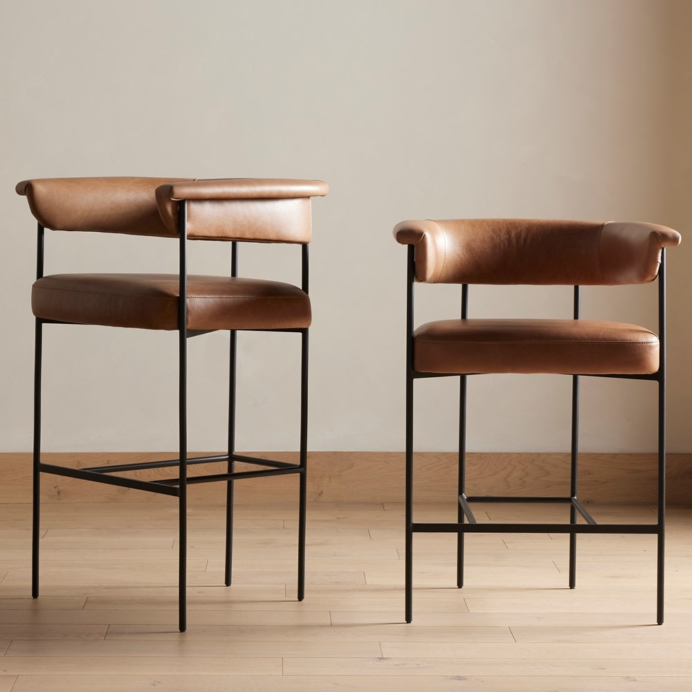Four Hands Carrie Stool 108498-004 - Portland, OR | Key Home Furnishings