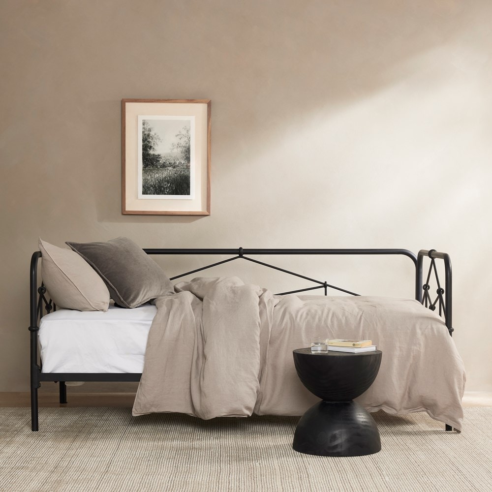 Four Hands Casey Daybed Sandblasted Vintage Black 234196001 Portland