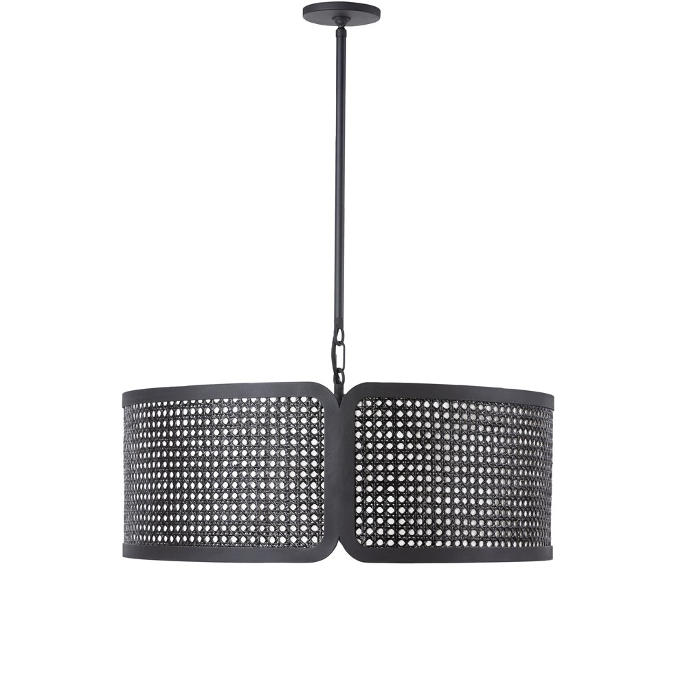 Four Hands Fredrick Chandelier Textured Black 223656004 Portland, OR