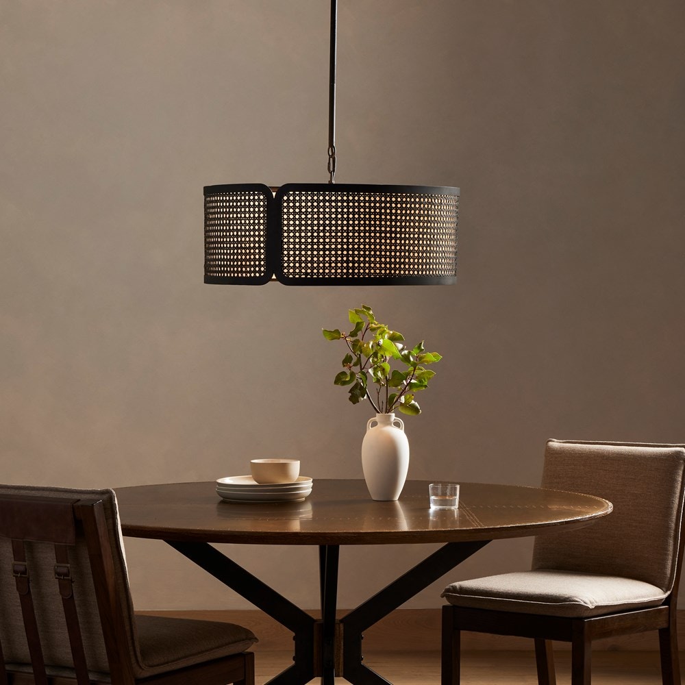 Four Hands Fredrick Chandelier Textured Black 223656004 Portland, OR
