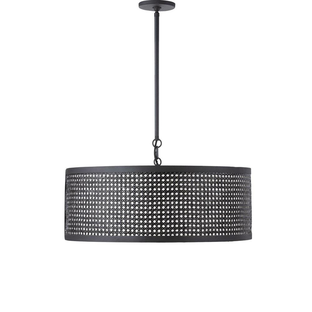 Four Hands Fredrick Chandelier Textured Black 223656004 Portland, OR