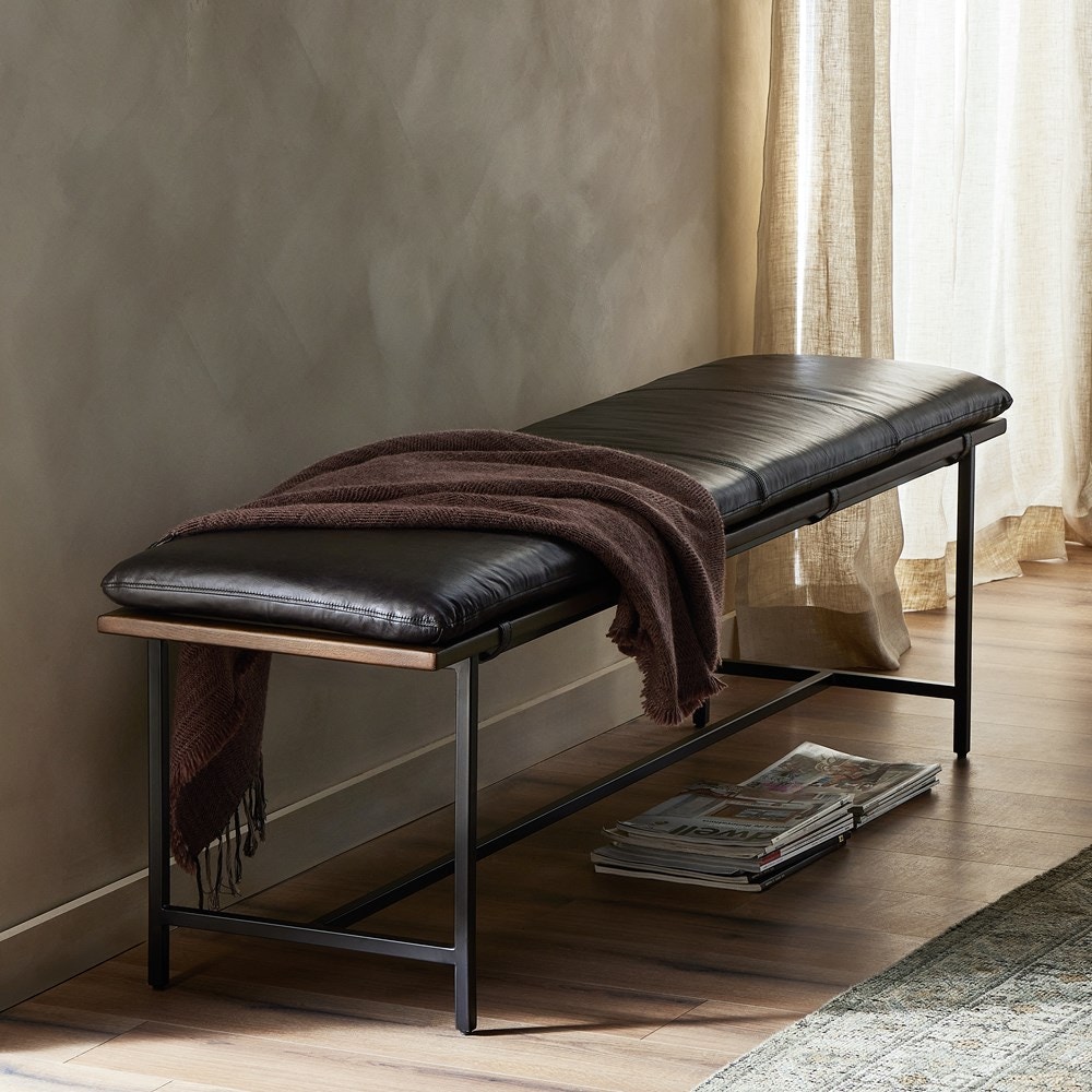Four Hands Gabin Accent Bench 108422-003 - Portland, OR | Key Home ...