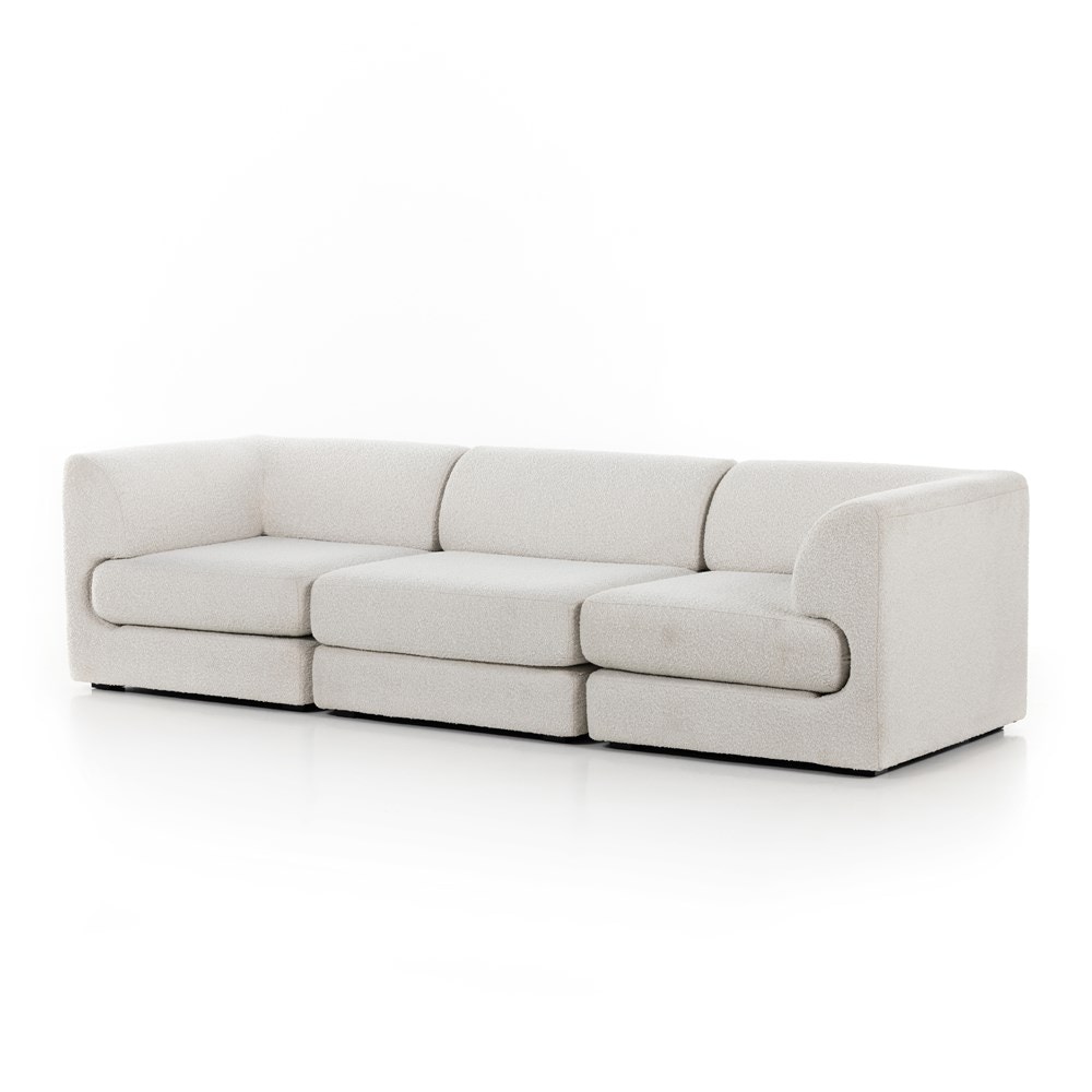 Four Hands Gaiya 3Pc Sectional Sofa 108 Knoll Nat 230413-001