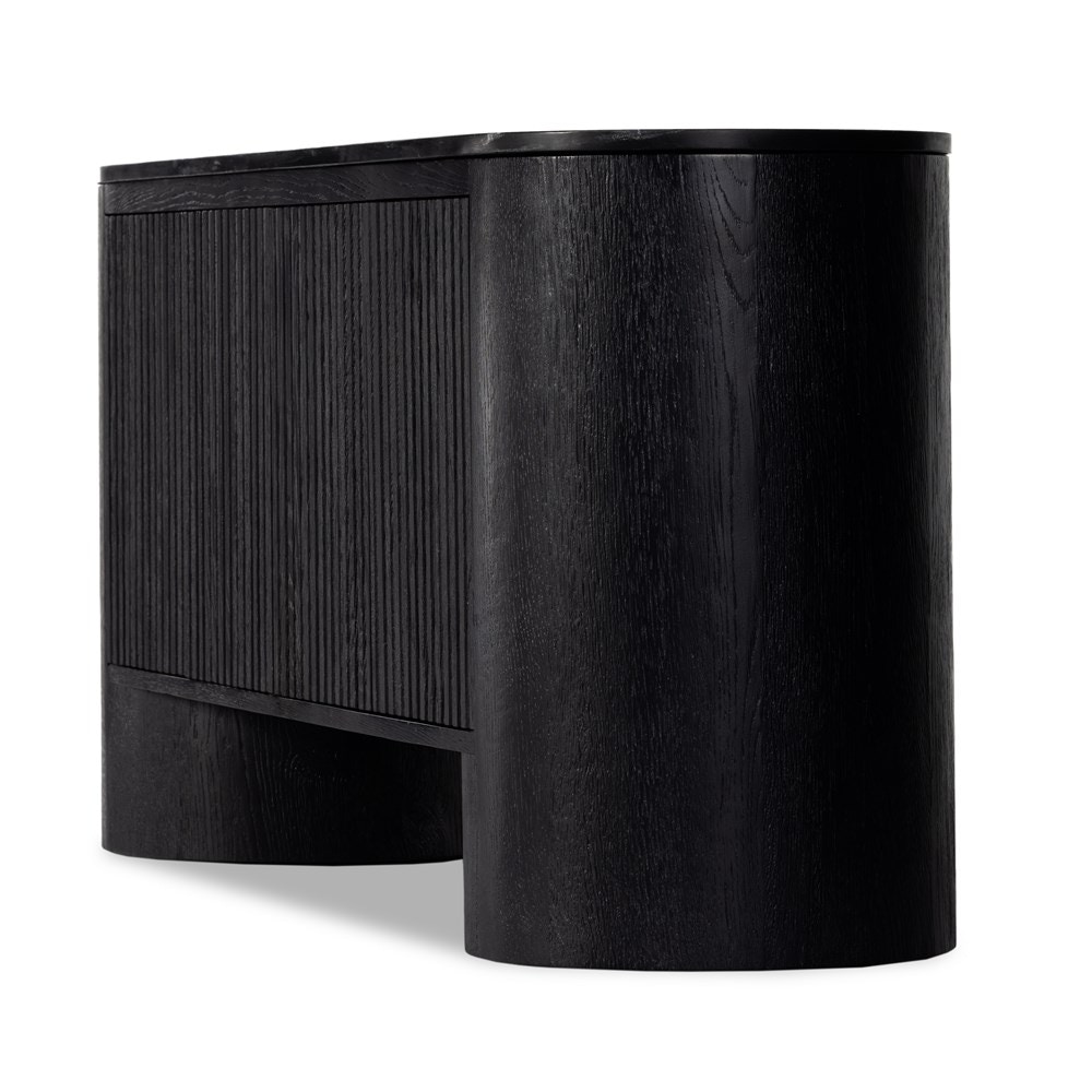 Four Hands Giovani Media Console Black Marble 233562-001 Four Hands Giovani Media Console Black Marble 233562-001