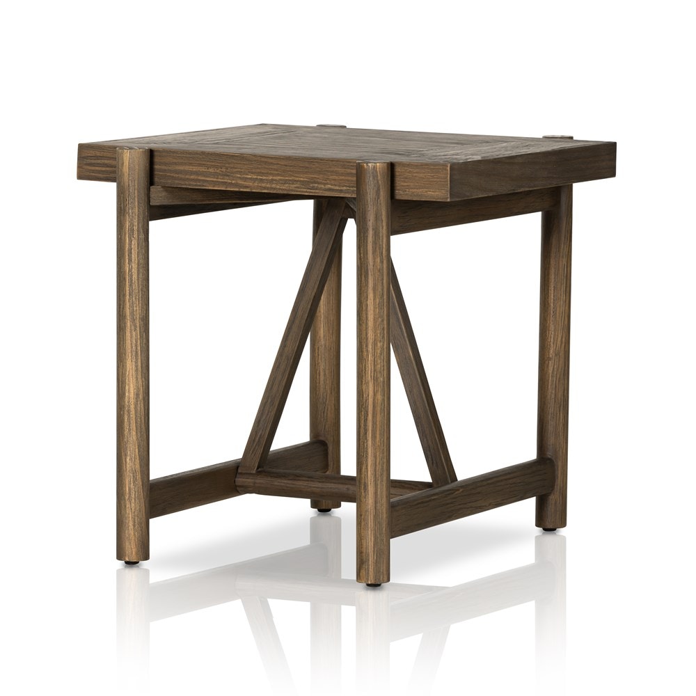Four Hands Goldthwaite End Table Sienna Brown Pine 235528-002