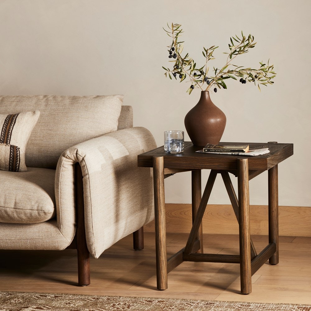 Four Hands Goldthwaite End Table Sienna Brown Pine 235528-002