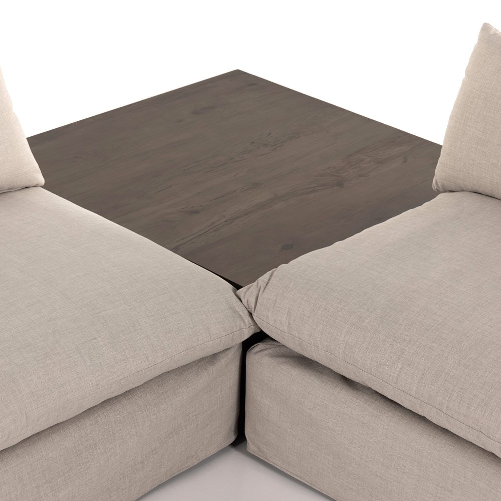 Four Hands Habitat 2 Pc Sectional with Corner Table UATR-018-925-S2 ...