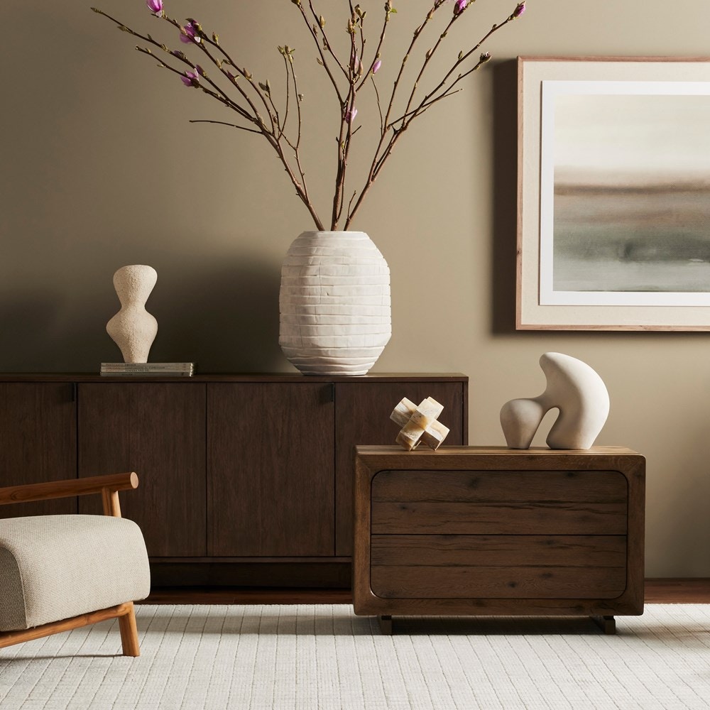 Four Hands Henry Nightstand Rustic Grey Veneer 231553-001