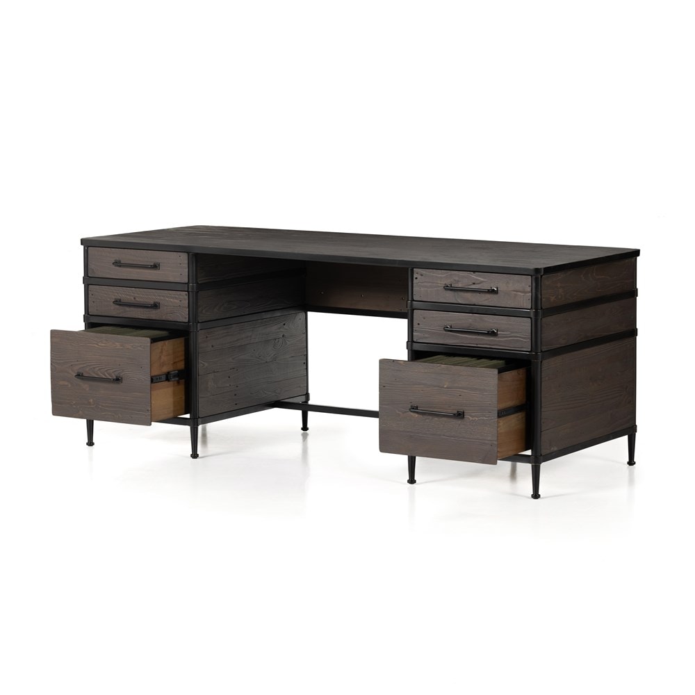 Four Hands Ivana Double Pedestal Executive Desk Lc 105336-002 ...