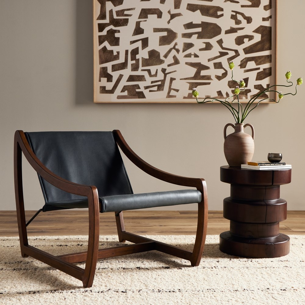Four Hands Keanu Chair Brickhouse Black 226414-007 - Portland, OR