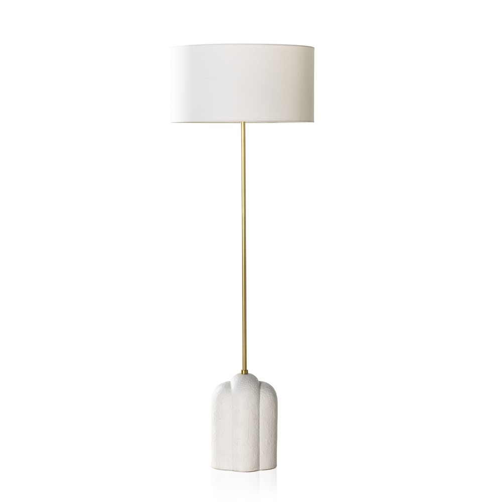 Four Hands Koa Floor Lamp Adobe Textured Concrete 234194-001