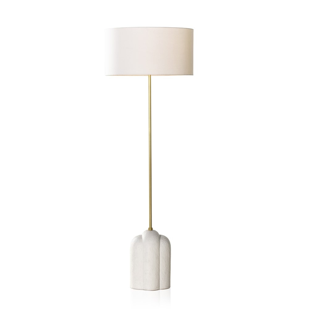 Four Hands Koa Floor Lamp Adobe Textured Concrete 234194-001