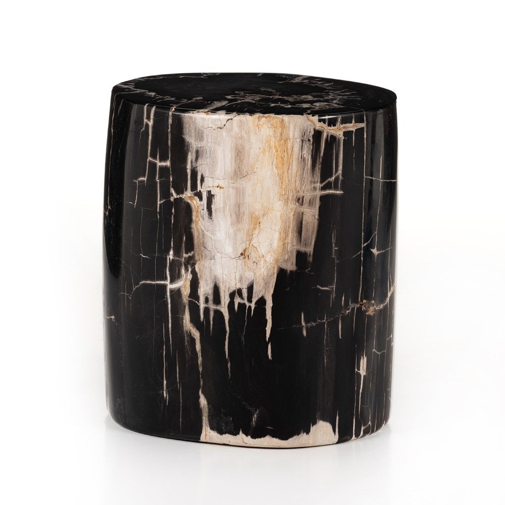 Four Hands Kos End Table Dark Petrified Wood 227729-001 - Portland