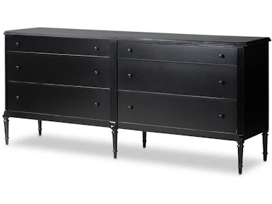 Four Hands Lendon 6 Drawer Dresser Black 238632-001 - Portland, OR | Key Home Furnishings Four Hands Lendon 6 Drawer Dresser Black 238632-001 - Portland, OR | Key Home Furnishings