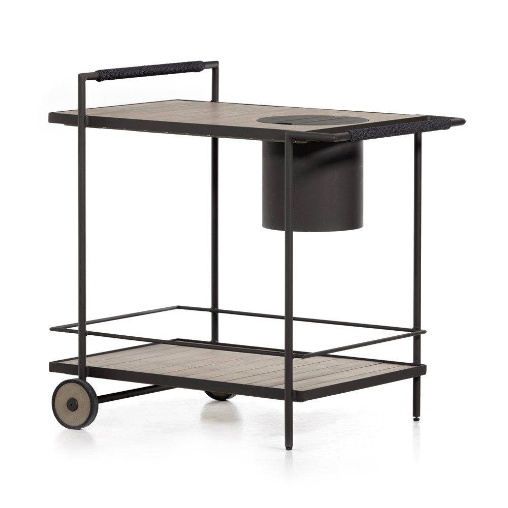 Four Hands Loring Outdoor Bar Cart 226756002 Portland, OR Key Home