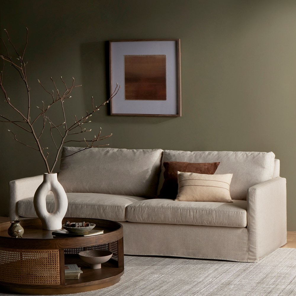 Four Hands Maddox Slipcover Sofa 93 Evere Creme 237969-001