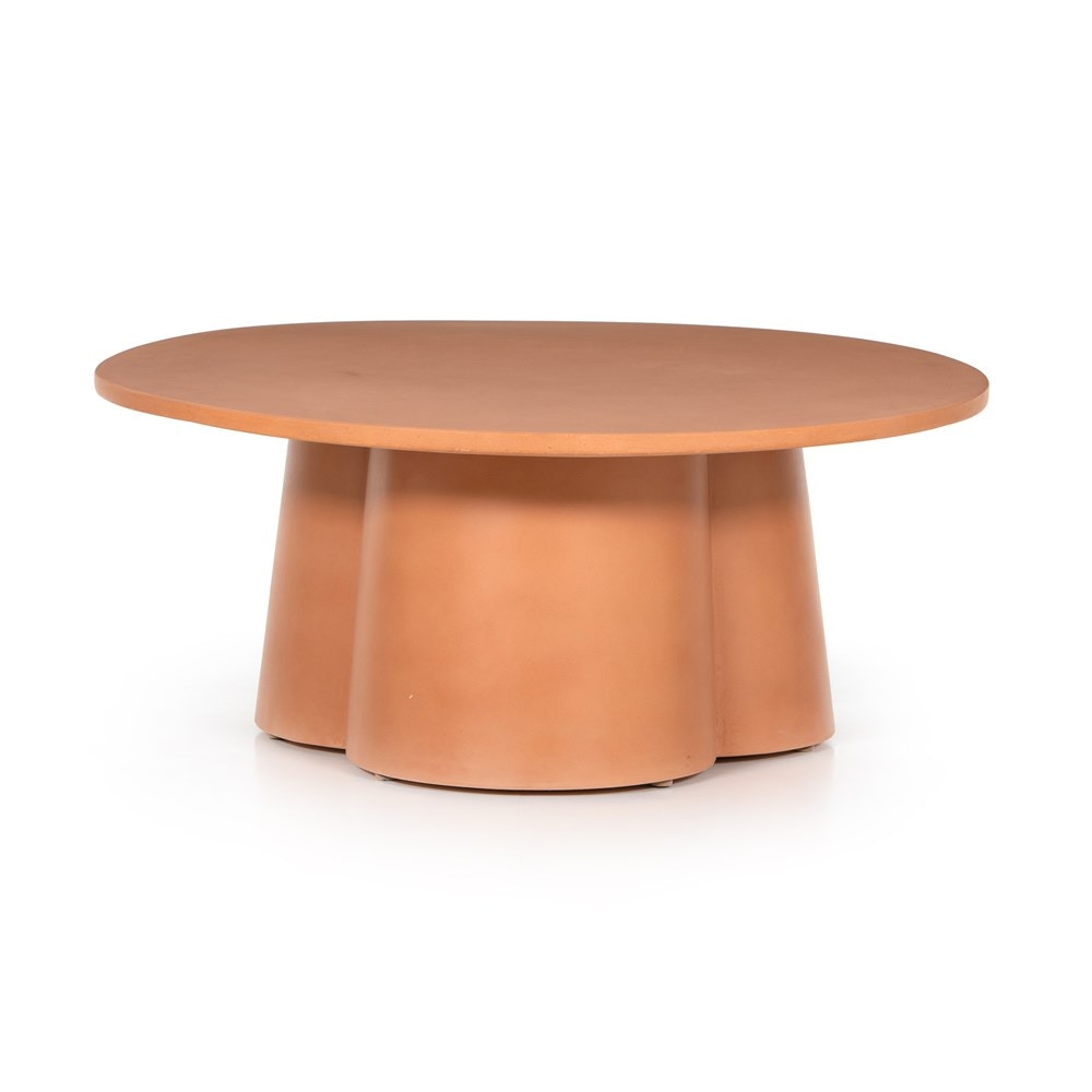 Four Hands Mara Outdoor Coffee Table Terracotta 226941 001 Portland OR Key Home Furnishings