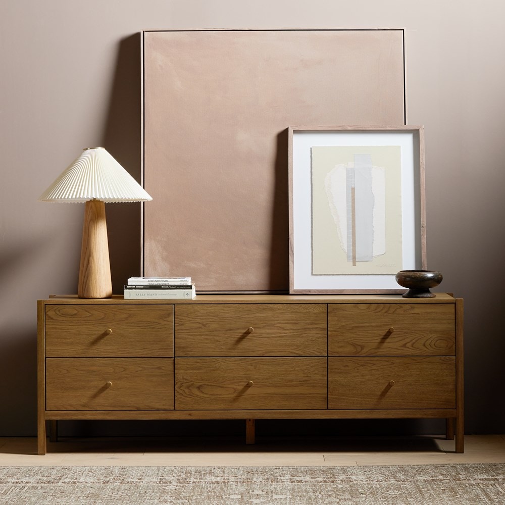 Abundant Countryside 4枚セット ③ Four Hands Meadow Media Console Tawny Oak 229647-003 - Portland
