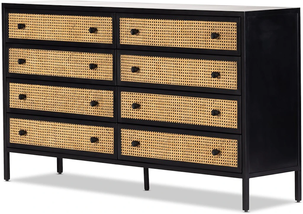 Four Hands Natalia 8 Drawer Dresser Vintage Black 234256-001 - Portland, OR | Key Home Furnishings Four Hands Natalia 8 Drawer Dresser Vintage Black 234256-001 - Portland, OR | Key Home Furnishings