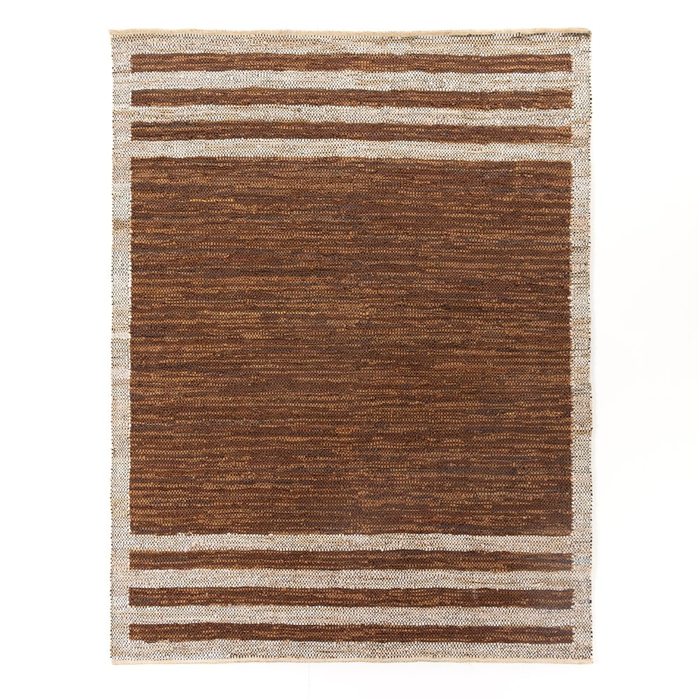 Four Hands Noir Leather Rug 229944-004 - Portland, OR | Key Home