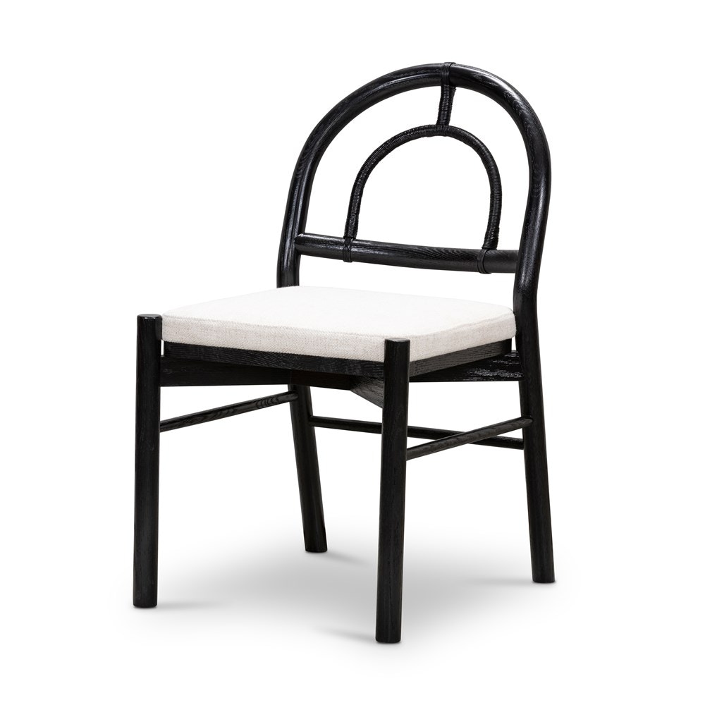 Four Hands Pace Dining Chair Black Oak 224454005 Portland, OR Key Home Furnishings