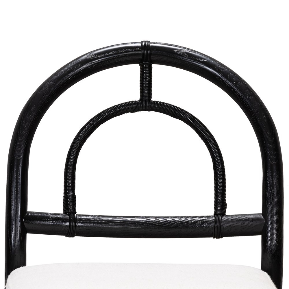 Four Hands Pace Dining Chair Black Oak 224454005 Portland, OR Key Home Furnishings