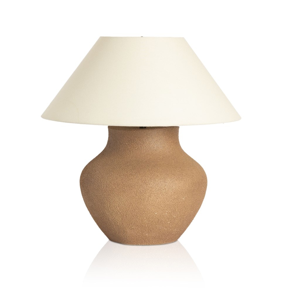 Four Hands Parma Ceramic Table Lamp Dark Sand 235155-001