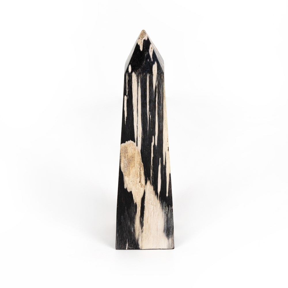 Four Hands Petrified Wood Obelisk Dark Petrified 232007-001