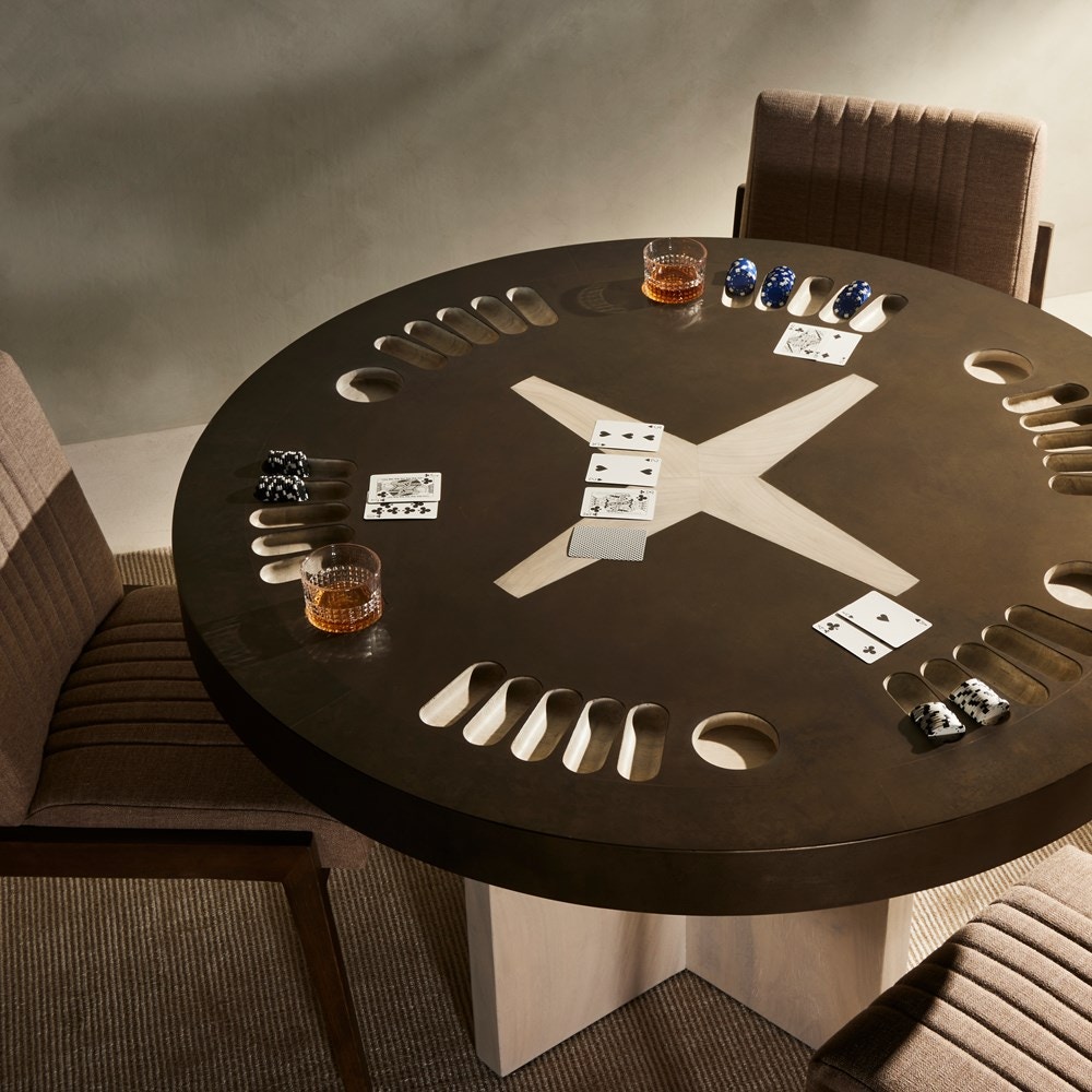 Four Hands Poker Table 234229-002 - Portland, OR | Key Home Furnishings