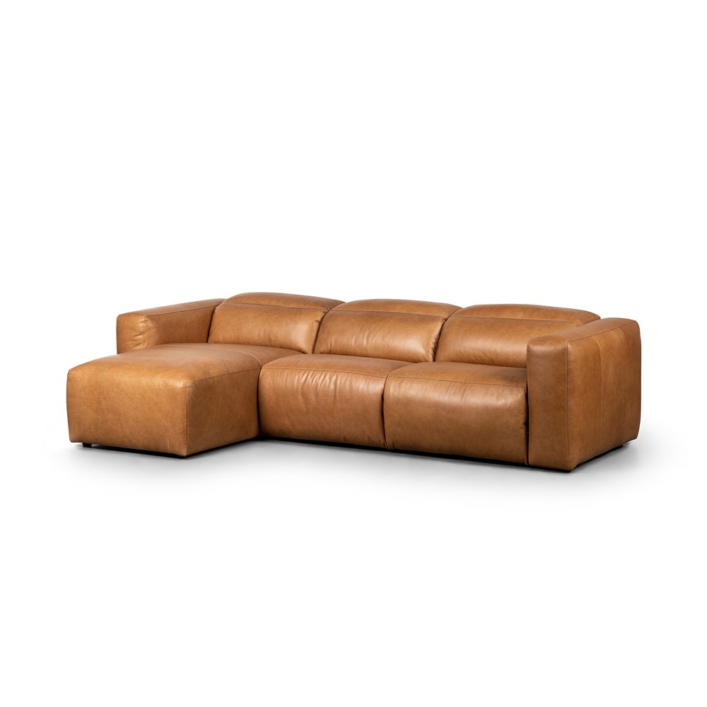 Four hands leather sectional discount