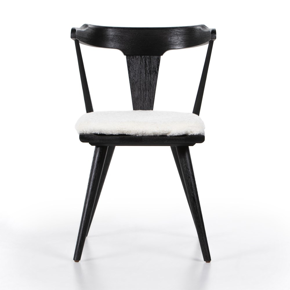 Four Hands Ripley Dining Chair with Cushion Black Cream 228280013