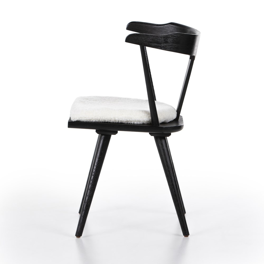 Four Hands Ripley Dining Chair with Cushion Black Cream 228280013