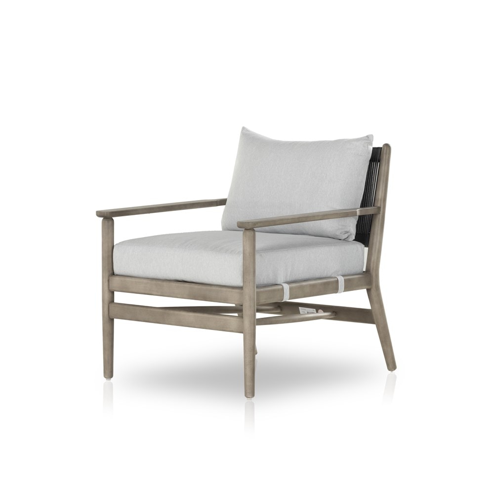 Four Hands Rosen Outdoor Chair Grey Eucalyptus 227338002 Portland