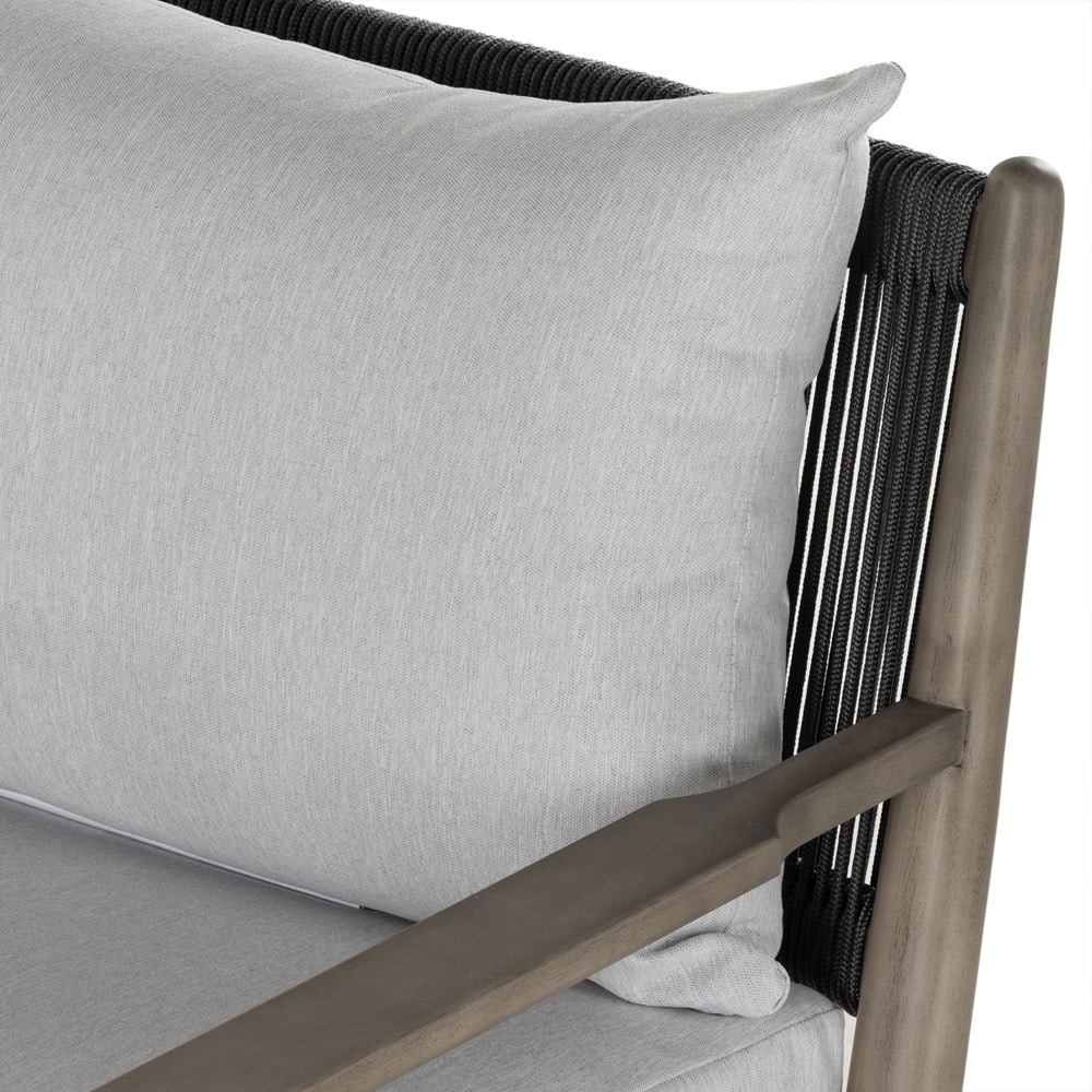 Four Hands Rosen Outdoor Chair Grey Eucalyptus 227338002 Portland