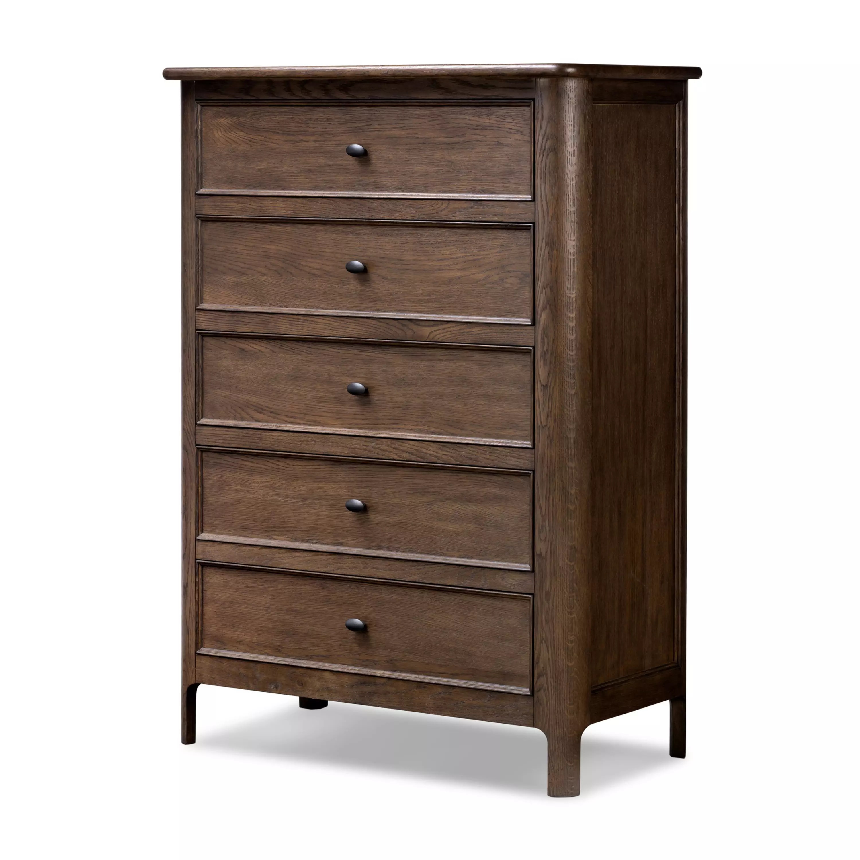 4 foot long dresser Large 4-Drawer Chest with Solid Wood Foot, Dresser with Metal Drawer Knobs