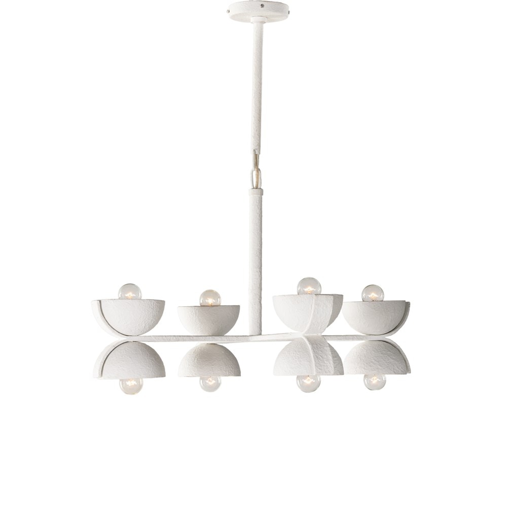 Four Hands Santorini Chandelier Matte White Plaster 225206-002