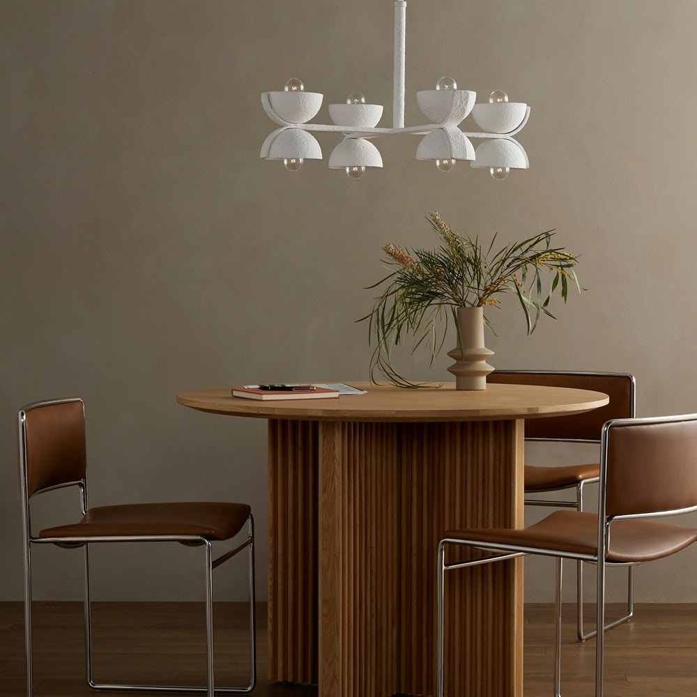 Four Hands Santorini Chandelier Matte White Plaster 225206-002
