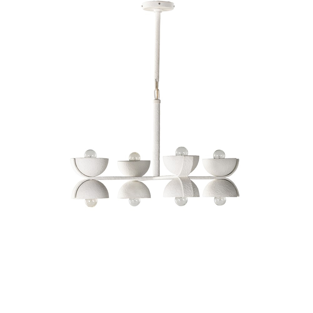 Four Hands Santorini Chandelier Matte White Plaster 225206-002
