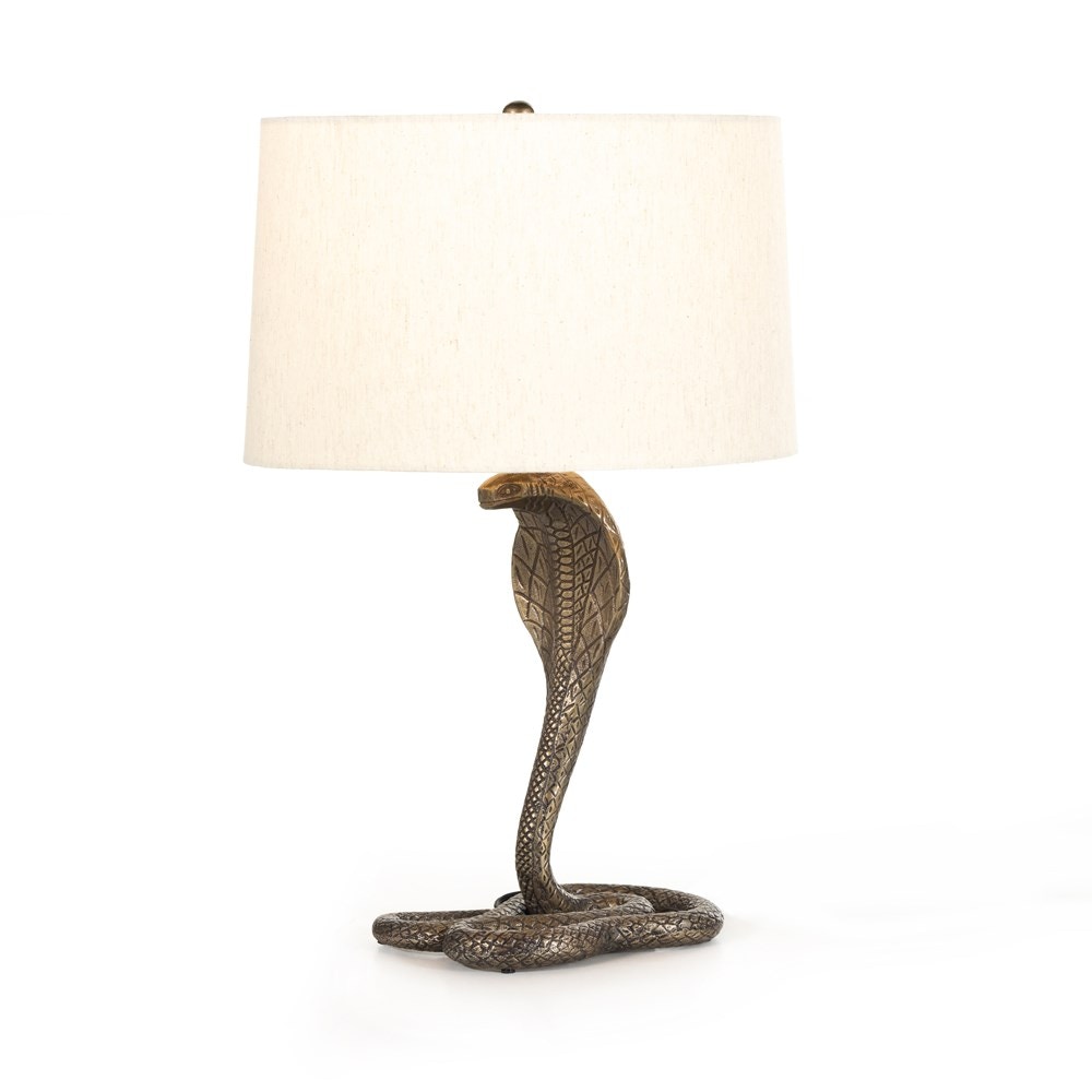 Four Hands Snakur Table Lamp Etched Antique 231744-001 - Portland