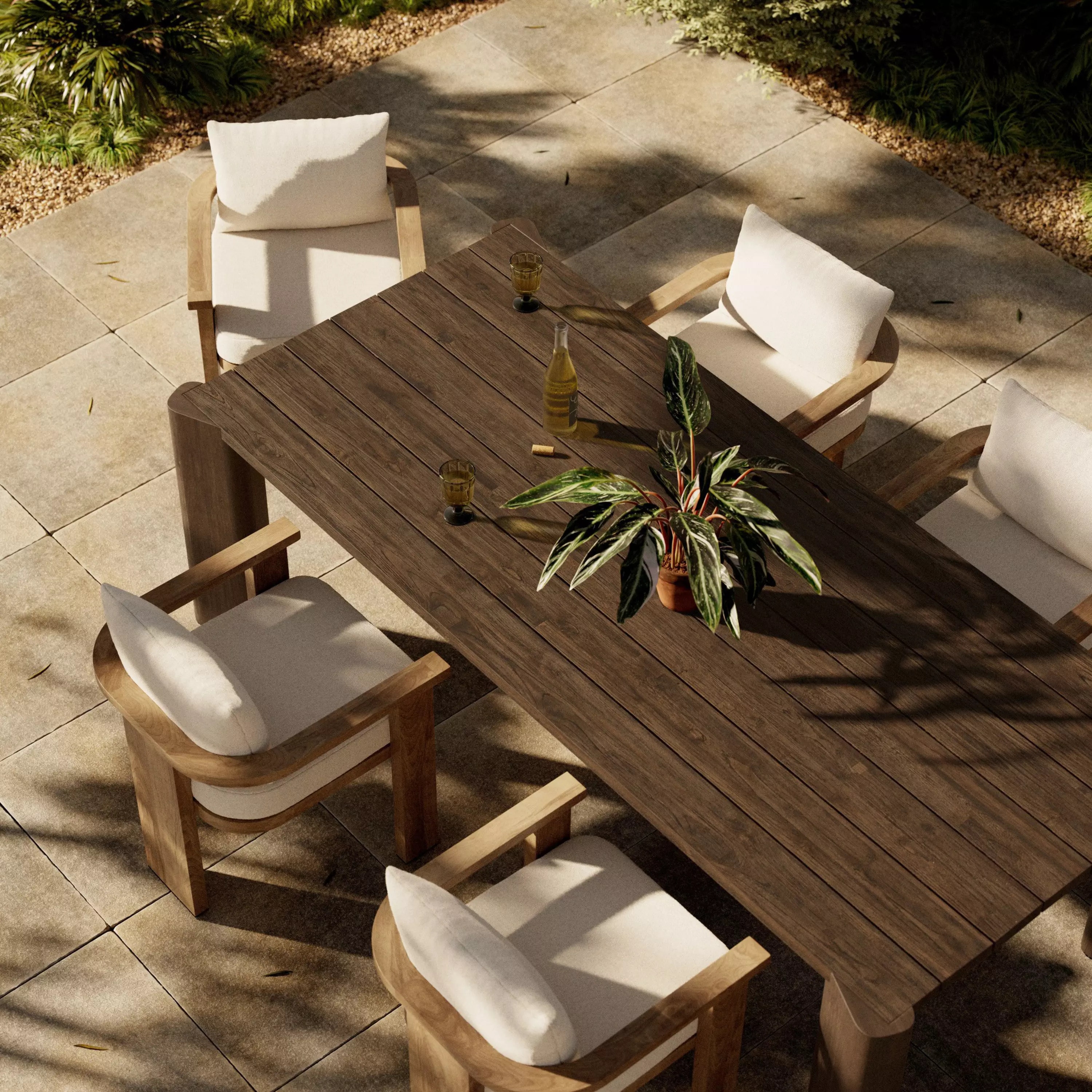 Four Hands Soho Outdoor Dining Table 96in 239821-002 - Portland