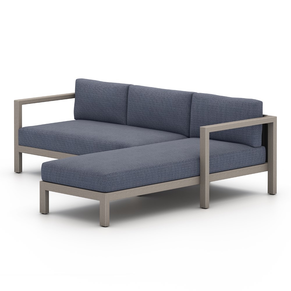 Four Hands Sonoma Outdoor 2Pc Sectional Weathered Grey 230030 009