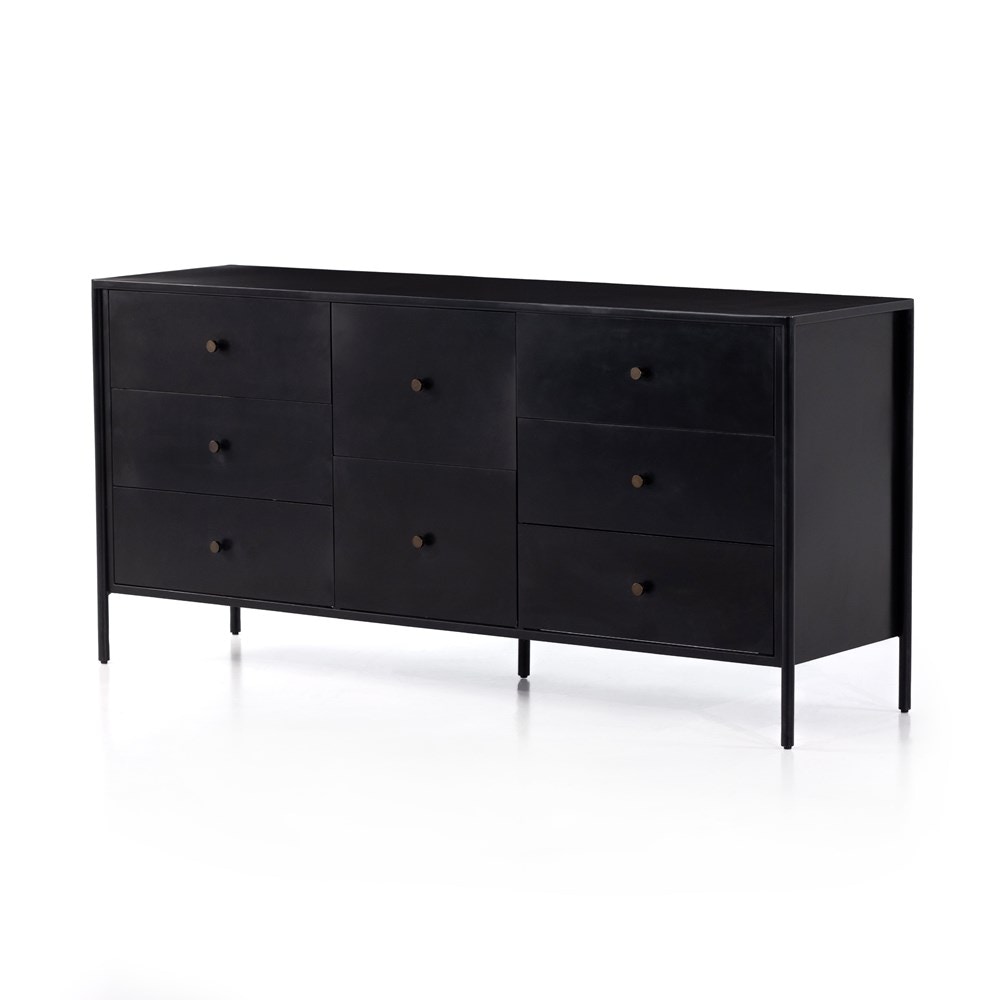 Four Hands Soto 8 Drawer Dresser Black 228012-001 - Portland, OR | Key Home  Furnishings