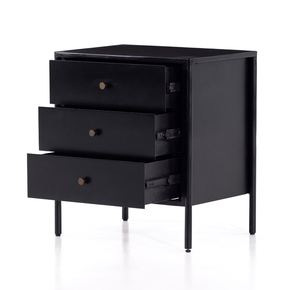 Four Hands Soto Nightstand Black 227872001 Portland, OR Key Home