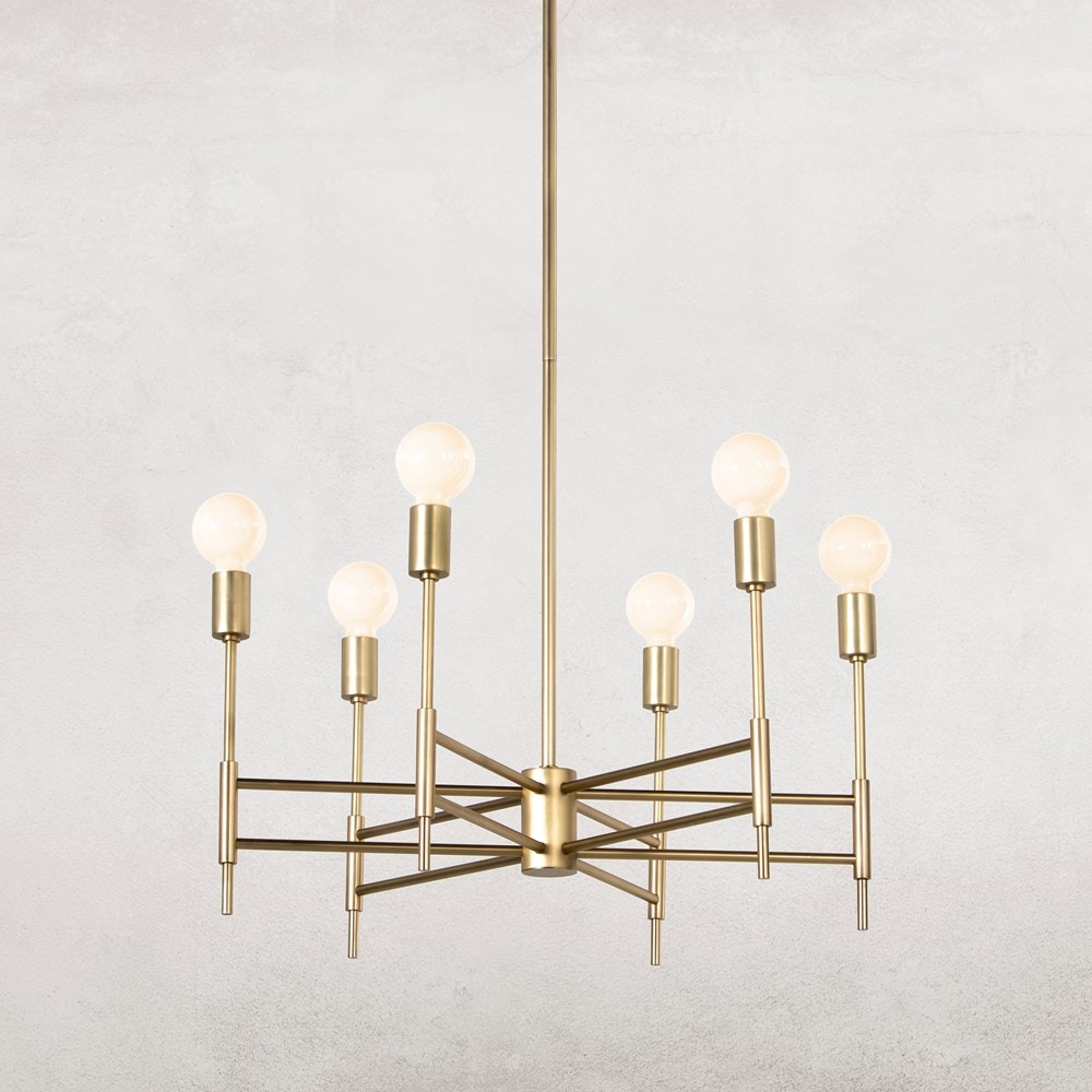 Four Hands Spoke Chandelier Aged Brass 225219-001 - Portland, OR