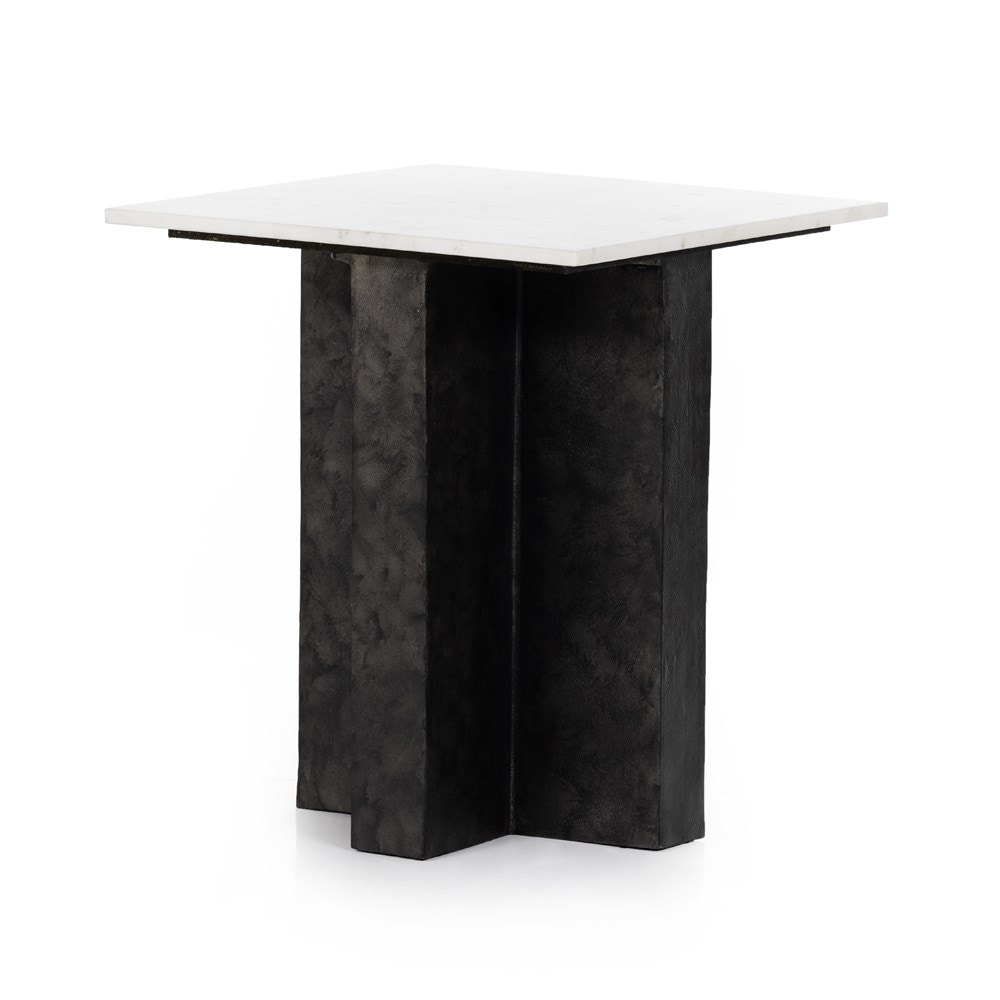 Four Hands Terrell End Table Raw Black 226638-001 - Portland, OR